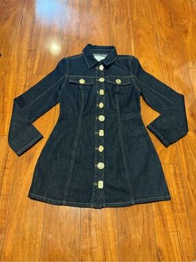 MESHKI Dark Indigo Denim women’s dress Classic Button-Front Jeans